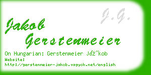 jakob gerstenmeier business card